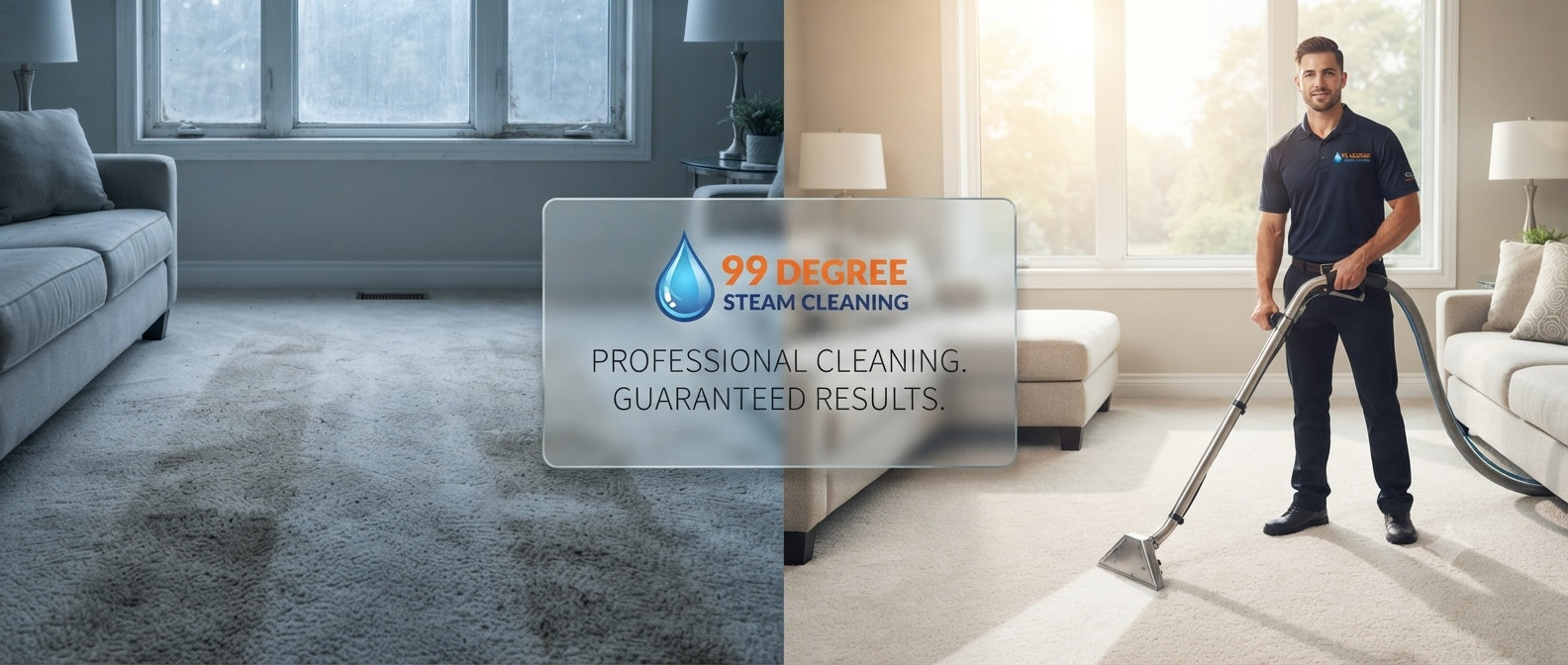 Before and after steam cleaning results Melbourne
