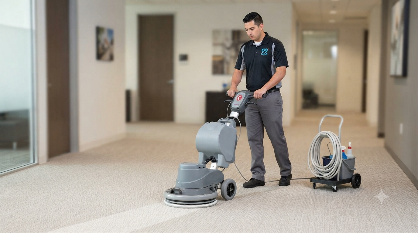 Carpet Dry Cleaning before and after