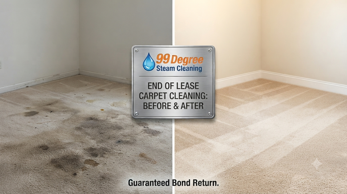 End of Lease Carpet Cleaning before and after