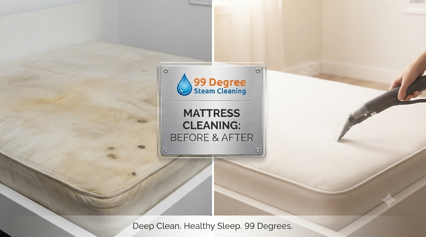Mattress Cleaning before and after