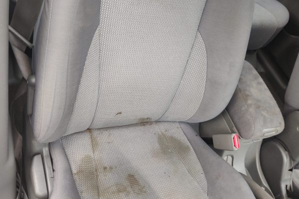 Car interior fabric cleaning